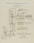 214611 Interieur van de Nicolaikerk te Utrecht: doorsnede van het orgel, met meerdere details.